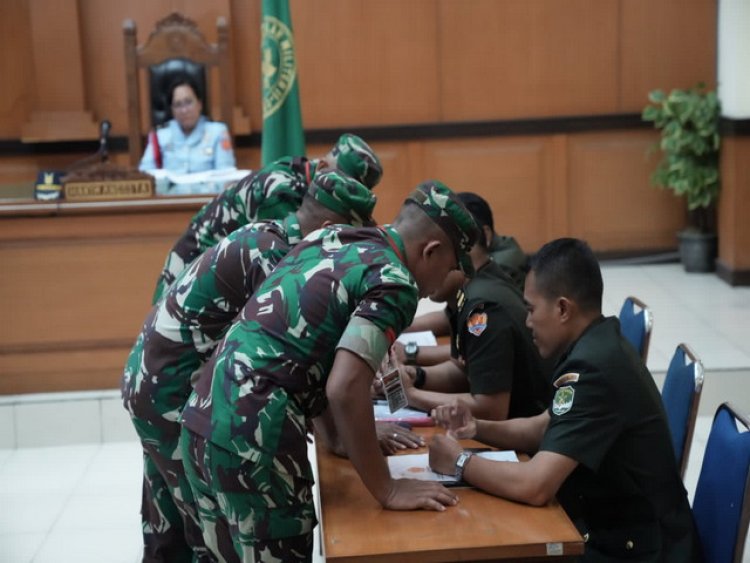 Sidang Lanjutan Kasus Pembunuhan Oknum TNI, Praka RM dan Kawan-Kawan Dituntut Hukuman Mati