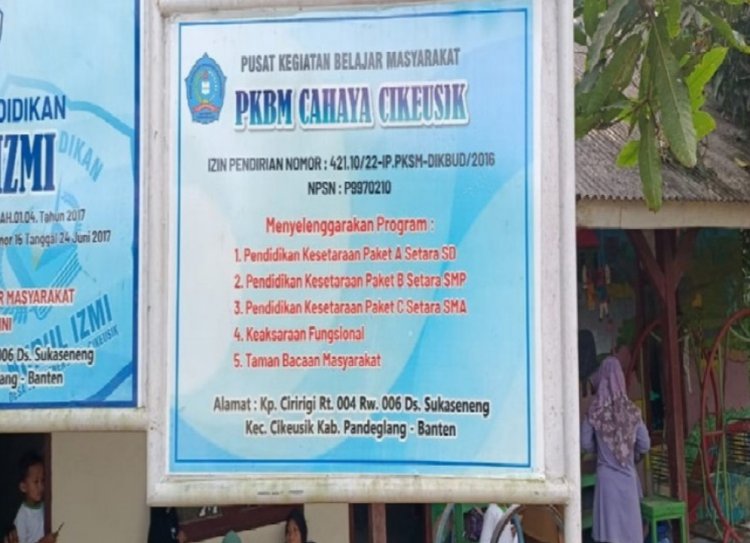 PKBM Cahaya Cikeusik Gratiskan Kejar Paket A, B dan C