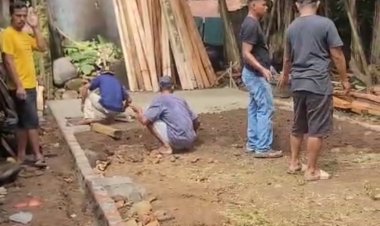Ketua Pemuda Sukacai Lebak Bangun Gudang Serba Guna, Wujud Nyata Solidaritas dan Kepedulian untuk Warga