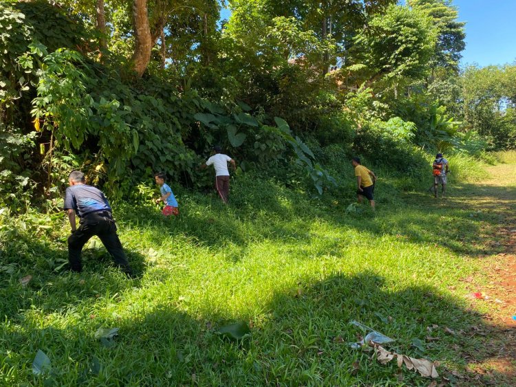 Sinergi Koperasi dan Pemuda, Lapangan Jiput Bersih, Warga Sukacai Kompak Gotong Royong