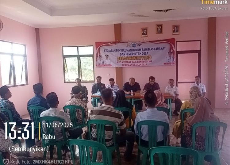 Desa Bangkuyung Cikedal, Laksanakan Kegaiatan Penyuluhan Hukum, Guna Memberikan Edukasi Ke Masyarakat