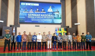 Pada Seminar Nasional Musda VI DPD HA IPB Banten, Dr. Nasir Resmi Emban Ketua Umum Masa Bakti 2025-2029