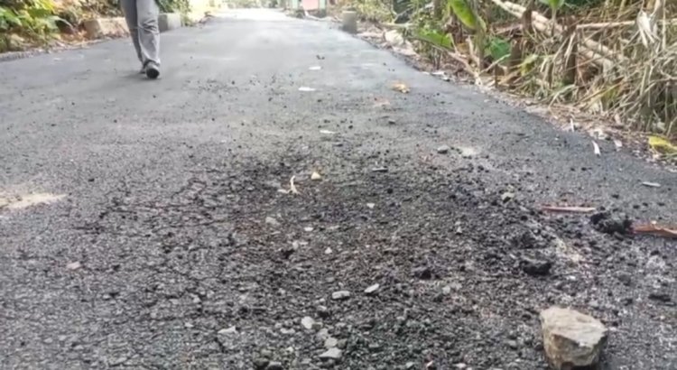 Tanpa Papan Informasi & Sudah Rusak, Jalan Hotmix Didesa Sikulan Jiput, Disoal DPC GWI Pandeglang