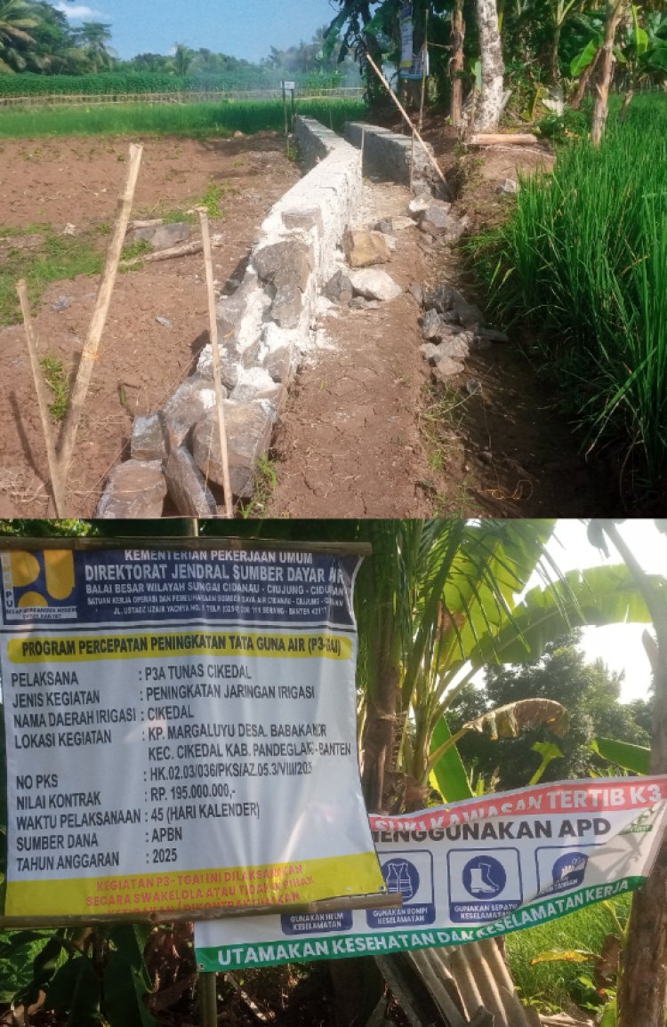 Tak Hanya Material Dan HOK, Kelompok P3A Tunas Cikedal Diduga Bermasalah