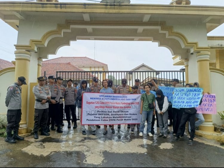 Gelar Aksi Unjuk Rasa, DPC AMIRA Minta PEMDA Pandeglang Gugurkan 1.213 Calon P3K Paruh Waktu Diduga Siluman