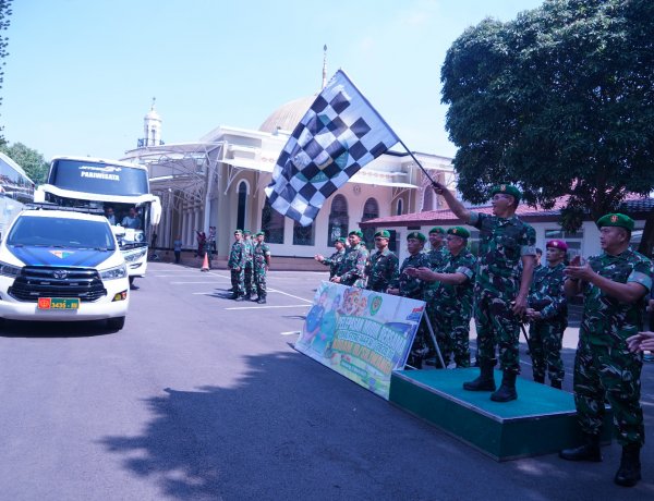 Mudik Gratis Bersama Kodam III/Siliwangi, 162 Pemudik Diberangkatkan