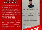 Catut Nama Pejabat Baru, Modus Penipuan Minta Uang Sasar OPD di Pandeglang