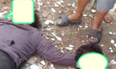 Dua Orang Terduga Pelaku Curanmor, Dapat Amukan Warga Jalupang