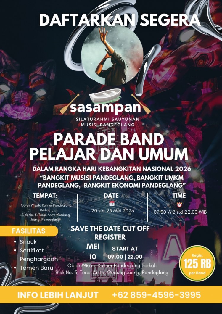 Musisi Lokal Wajib Tahu: Sasampan akan Gelar Festival Band dengan Kategori Pelajar & Umum