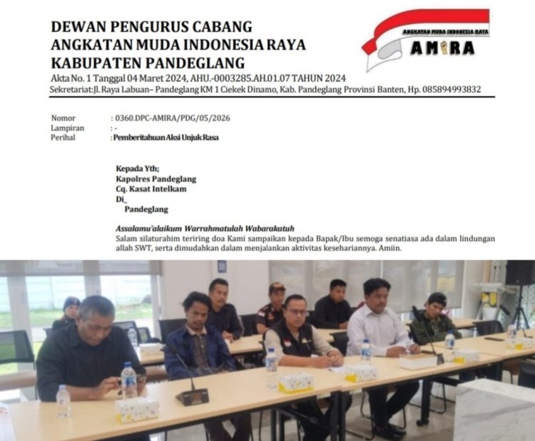 Tata kelola Dapur MBG di Pandeglang Tidak Sesuai Asta Cita Presiden Prabowo. DPC AMIRA dan DPC BPPKB Pandelang Akan Lakukan Aksi Unras