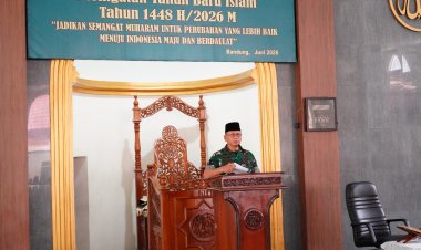 Pangdam III/Siliwangi Hadiri Peringatan Tahun Baru Islam 1448 H/2026 M di Masjid Al Ikhlas Makodam III/Siliwangi