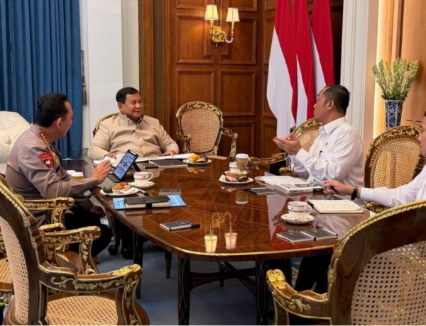Presiden Prabowo Terima Kapolri, Seskab Teddy: Polri Tekankan Komitmen Jaga Stabilitas Nasional