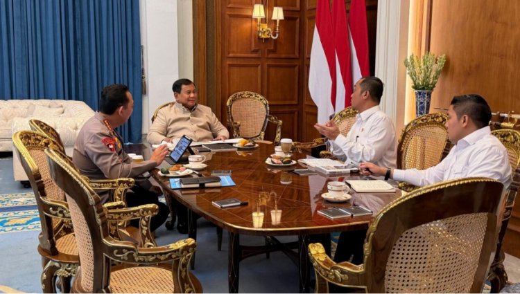 Presiden Prabowo Terima Kapolri, Seskab Teddy: Polri Tekankan Komitmen Jaga Stabilitas Nasional