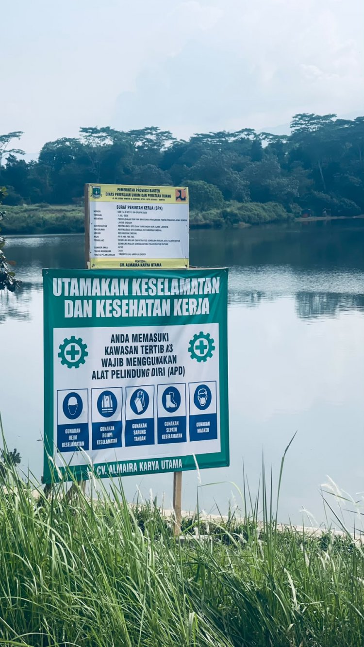 FORJA Banten Kawal Revitalisasi Situ Cikedal hingga Tuntas, Kontraktor Diingatkan Tak Abaikan Spesifikasi dan Mutu