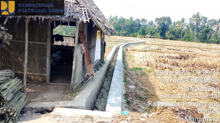 Dua Proyek P3-TGAI Daerah Irigasi Ciangga Desa Padahayu Cikedal Selesai Dikerjakan, Masyarakat Ucapkan Terimakasih