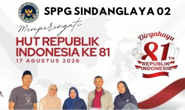 PIC dan TIM SPPG Sindanglaya 02 Sampaikan Dirgahayu Republik Indonesia ke-81 Tahun 2026