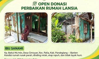 KSB Patia Galang Donasi untuk Bangun Kembali Rumah Lansia yang Tak Layak Huni