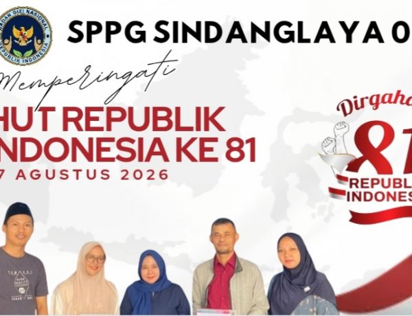 PIC dan TIM SPPG Sindanglaya 02 Sampaikan Dirgahayu Republik Indonesia ke-81 Tahun 2026