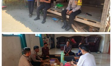 Jaga Silaturahmi Dengan Masyarakat  Anggota Polsek Patia  Sambangi Tokoh Masyarakat Kecamatan Patia