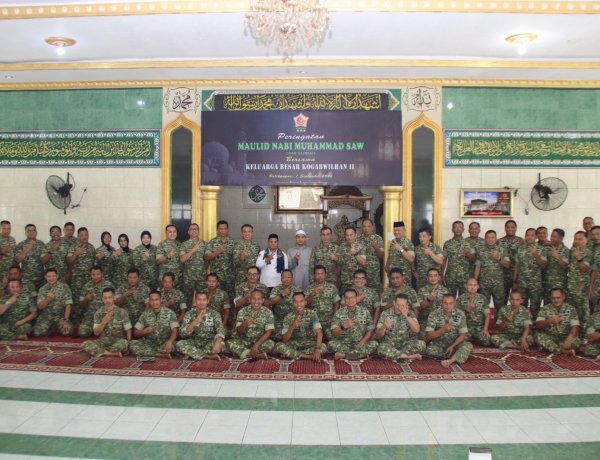 Meneladani Akhlak Rasulullah, Kogabwilhan II Gelar Peringatan Maulid Nabi Muhammad SAW 1448 H