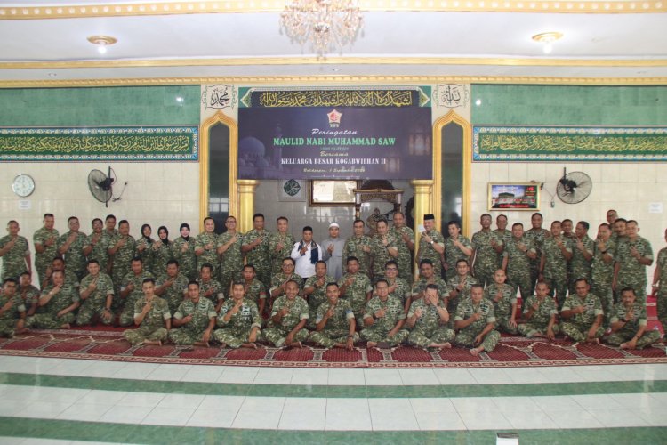 Meneladani Akhlak Rasulullah, Kogabwilhan II Gelar Peringatan Maulid Nabi Muhammad SAW 1448 H