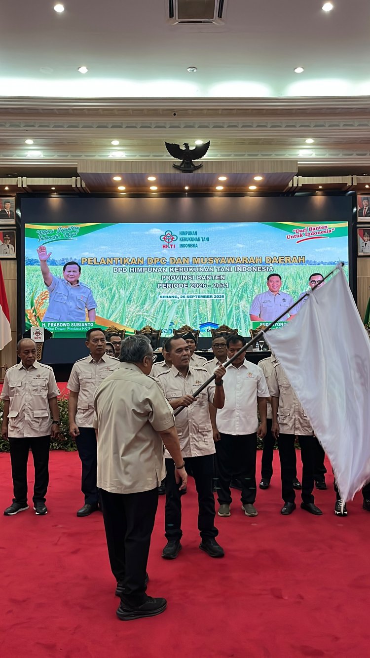 TB. Udi Juhdi Resmi Pimpin HKTI Kabupaten Pandeglang Periode 2026-2031,  Tancap Gas Dorong Pandeglang jadi Sentra Pangan Provinsi Banten