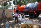 Bantuan Warga Terdampak Kemarau Panjang, DPC PJS dan BNPB Pandeglang Pasok Air Bersih Ke Desa Kolelet
