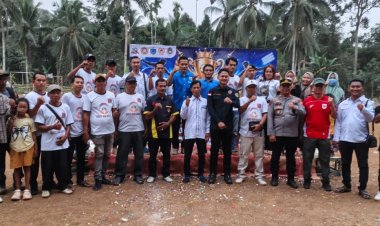 Wakli Bupati Pandeglang Resmi DitutupTurnamen Sepak Bola Babakan Cup Edisi 3 Desa Manggung Jaya Kecamatan Picung
