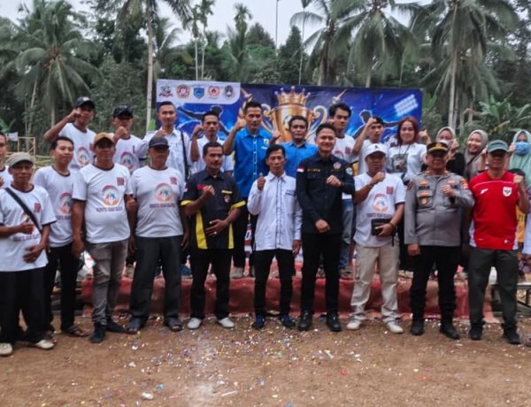 Wakli Bupati Pandeglang Resmi DitutupTurnamen Sepak Bola Babakan Cup Edisi 3 Desa Manggung Jaya Kecamatan Picung