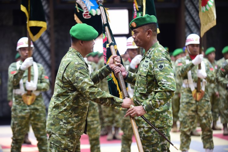 Tata Struktur Komando, Kasad Pimpin Sertijab dan Alih Kodal Enam Korem